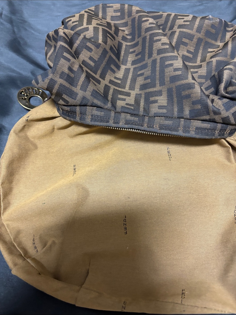 Fendi Brown and Black FF Logo Hobo Bag - Picture 7 of 12